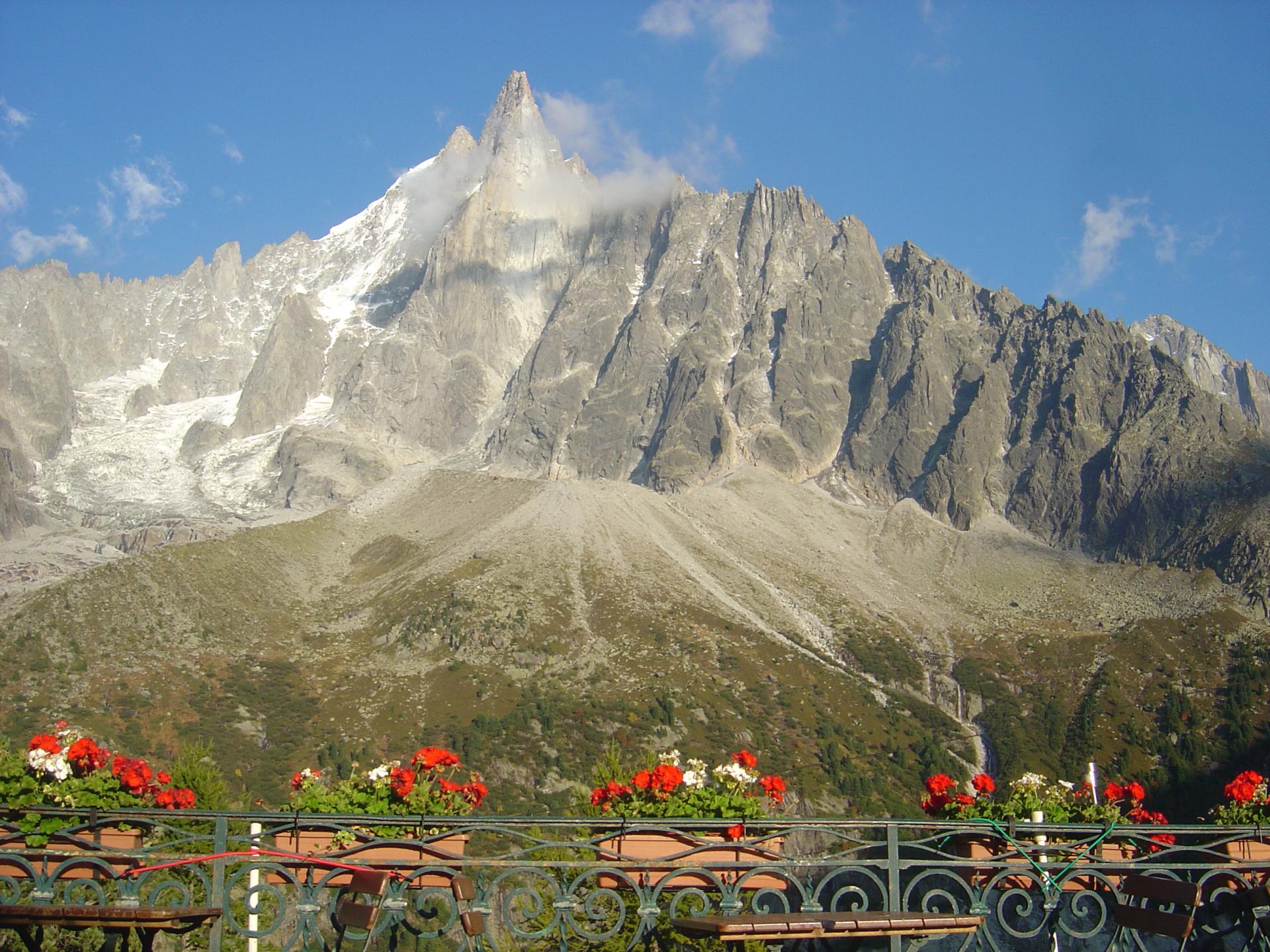 les Drus depuis le Montenvers