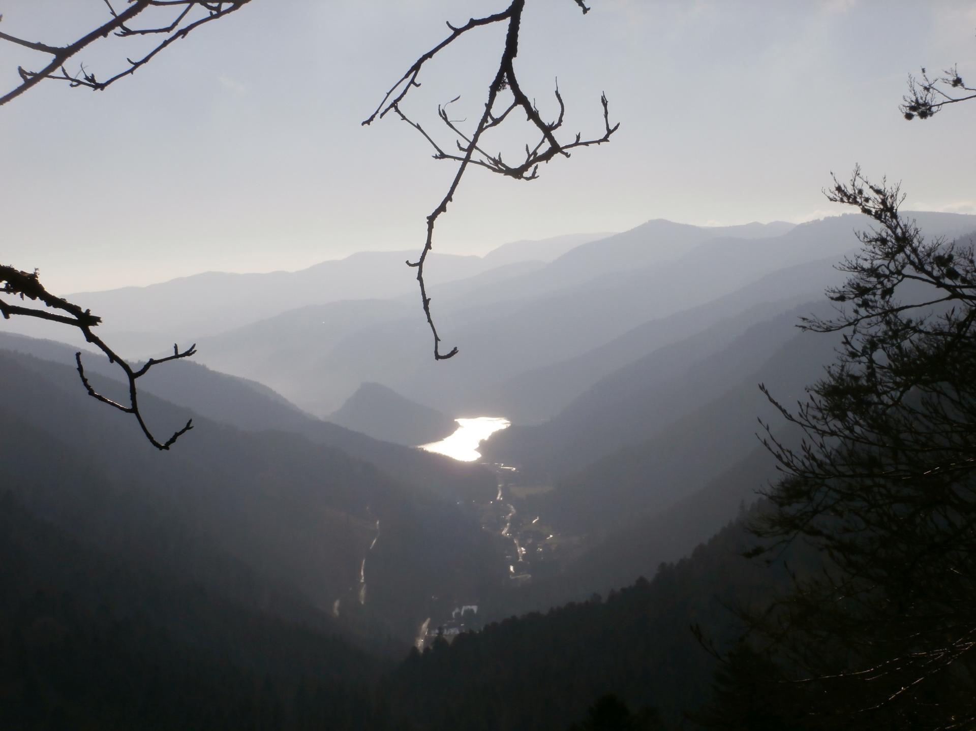 vue sur le lac de Wildenstein (Haut Rhin)