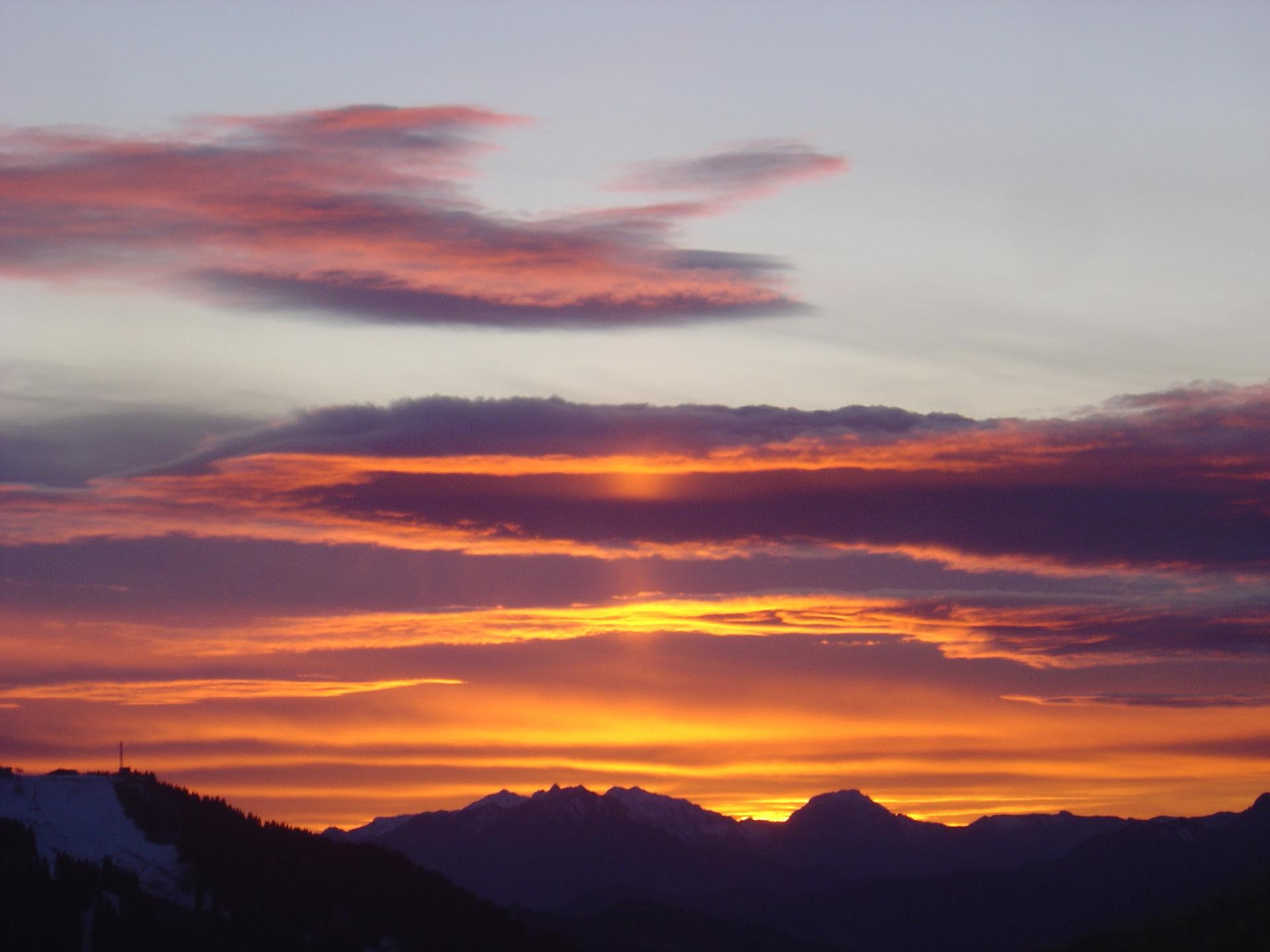 crépuscule Megève