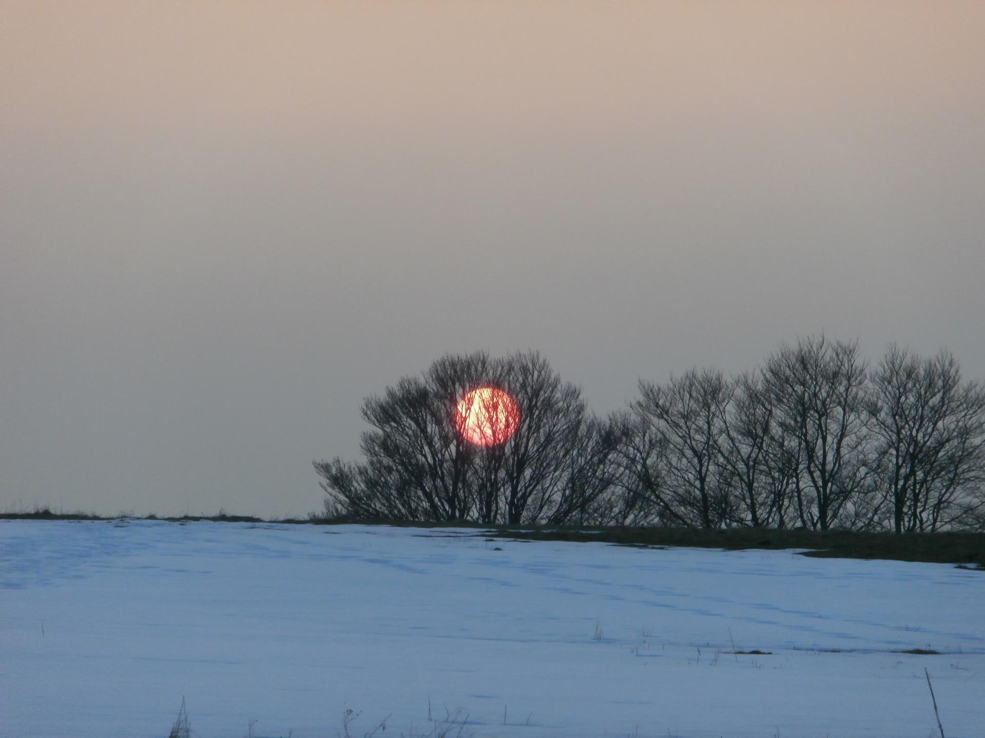 crépuscule au  Salève