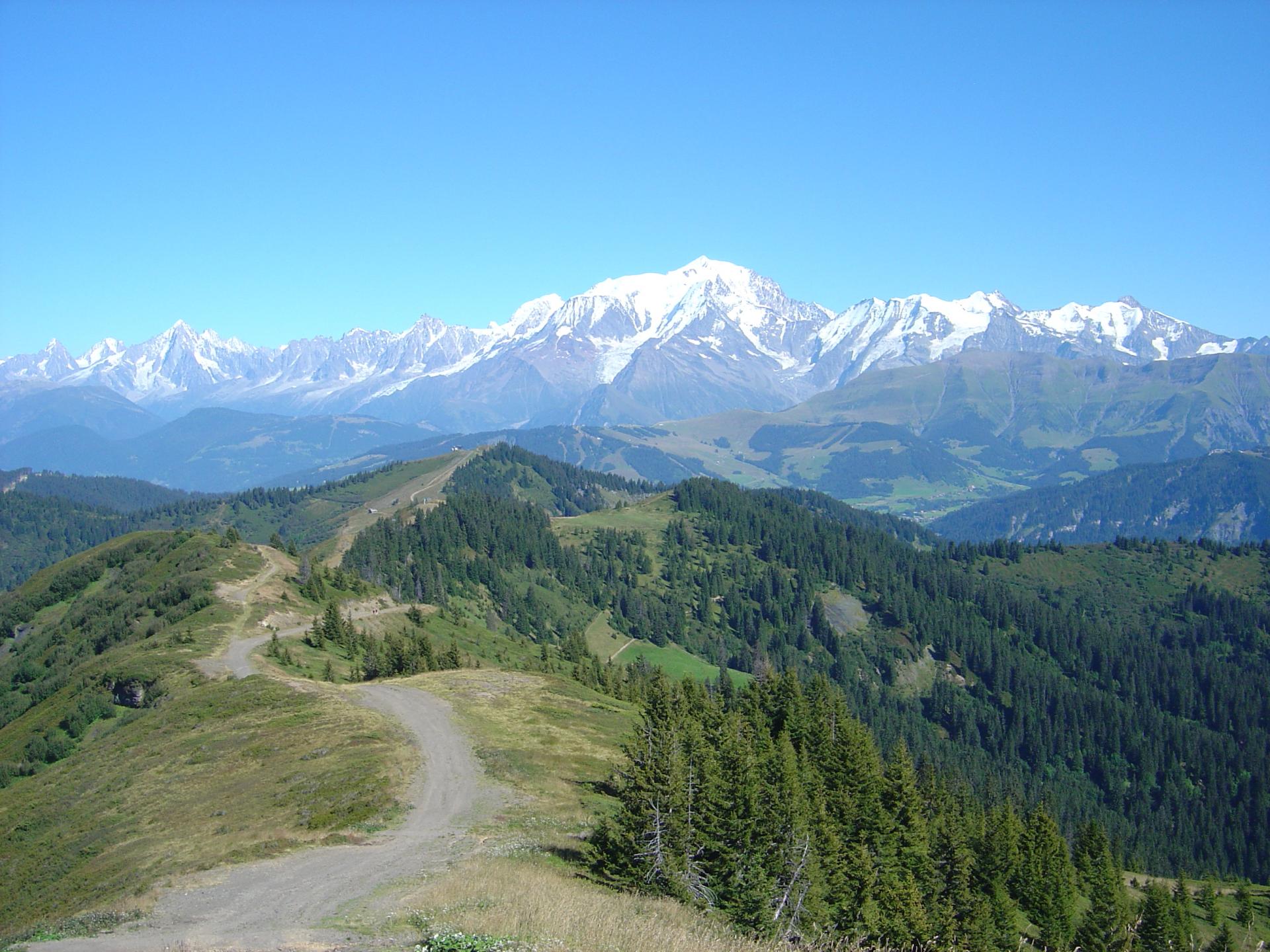 Mont Blanc depuis la tête de la Torraz