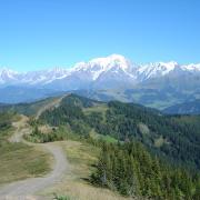 Mont Blanc depuis la tête de la Torraz
