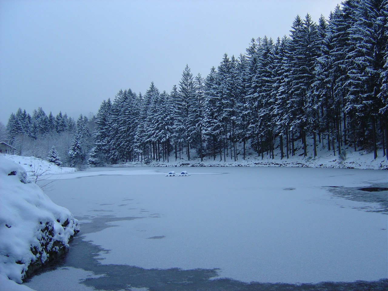 Etang des Fées Gelé (Vosges)