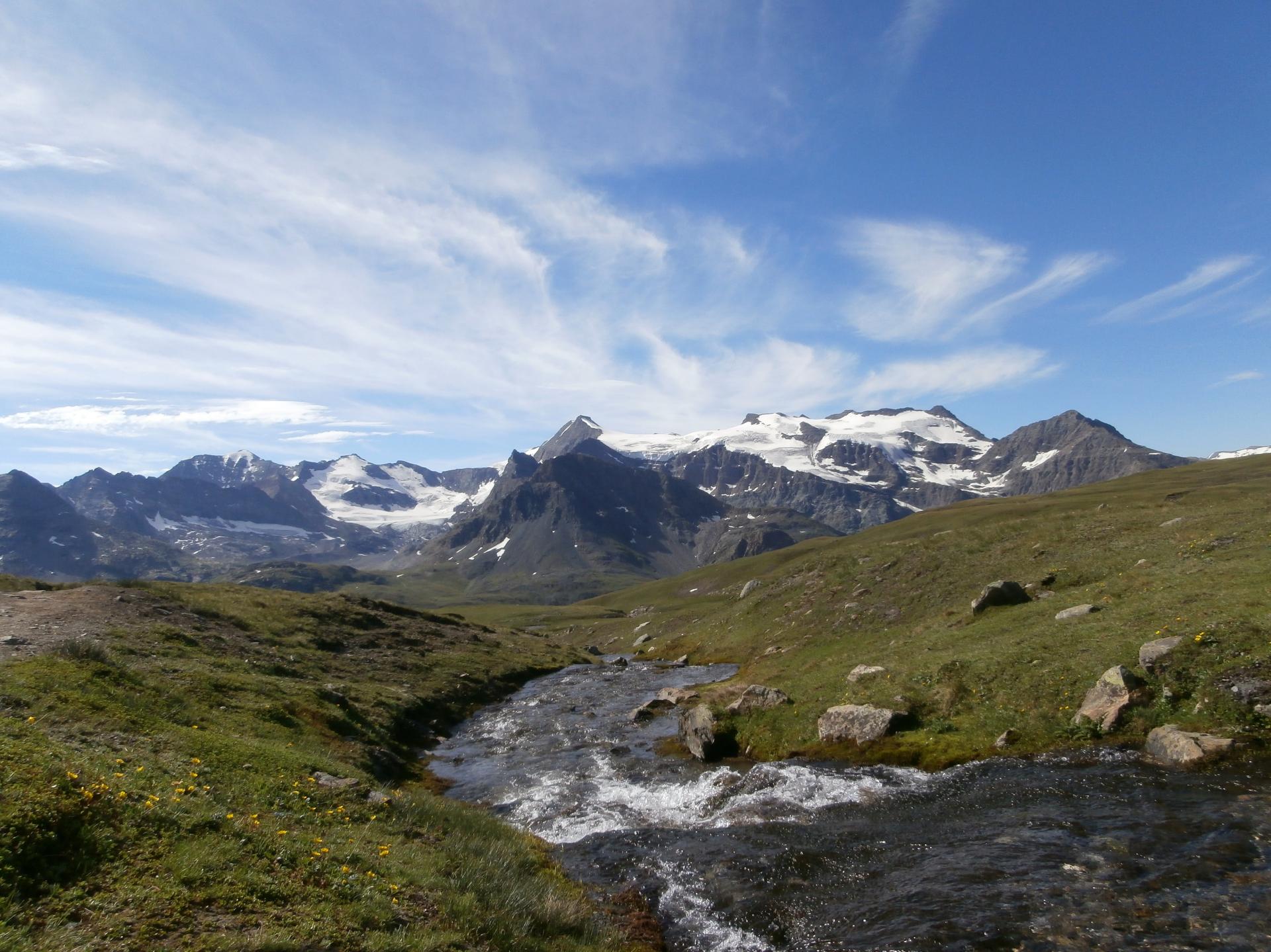 Glacier et roc du Mulinet 