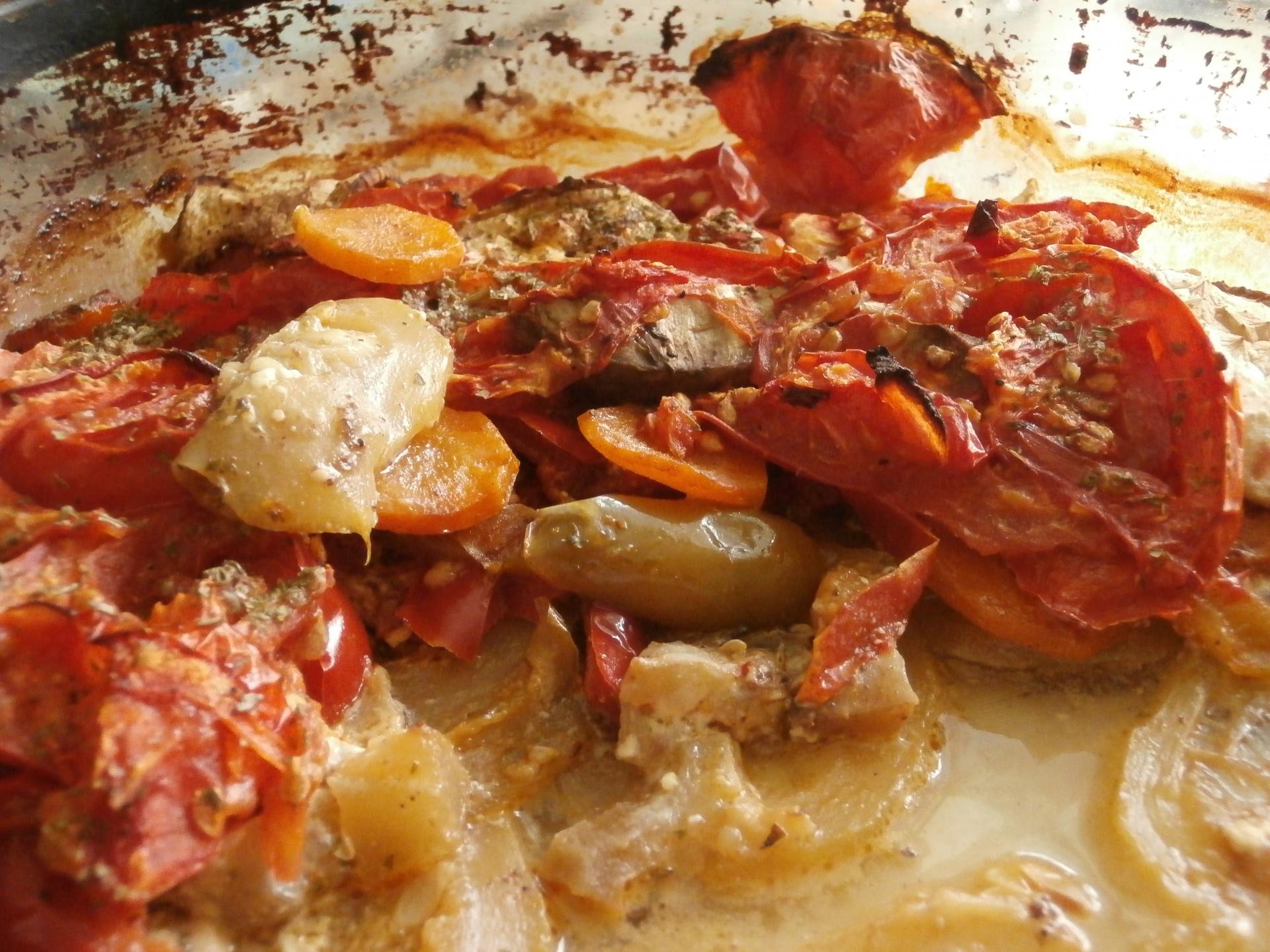 Gratin tomates-courgettes