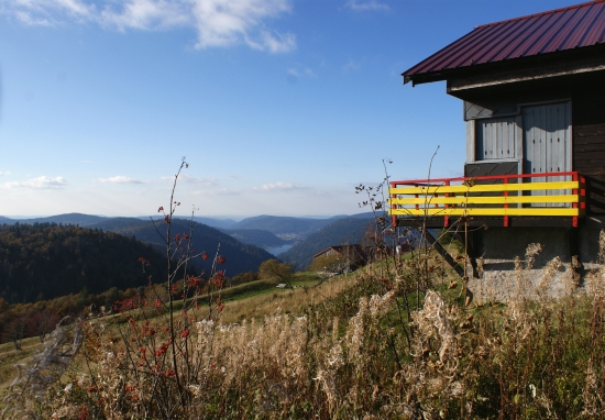 Vue du balcon sur le lac de Longemer