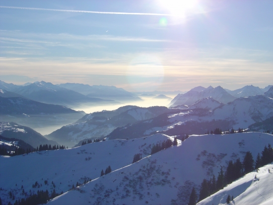 Paysage d'hiver au Val d'ARly