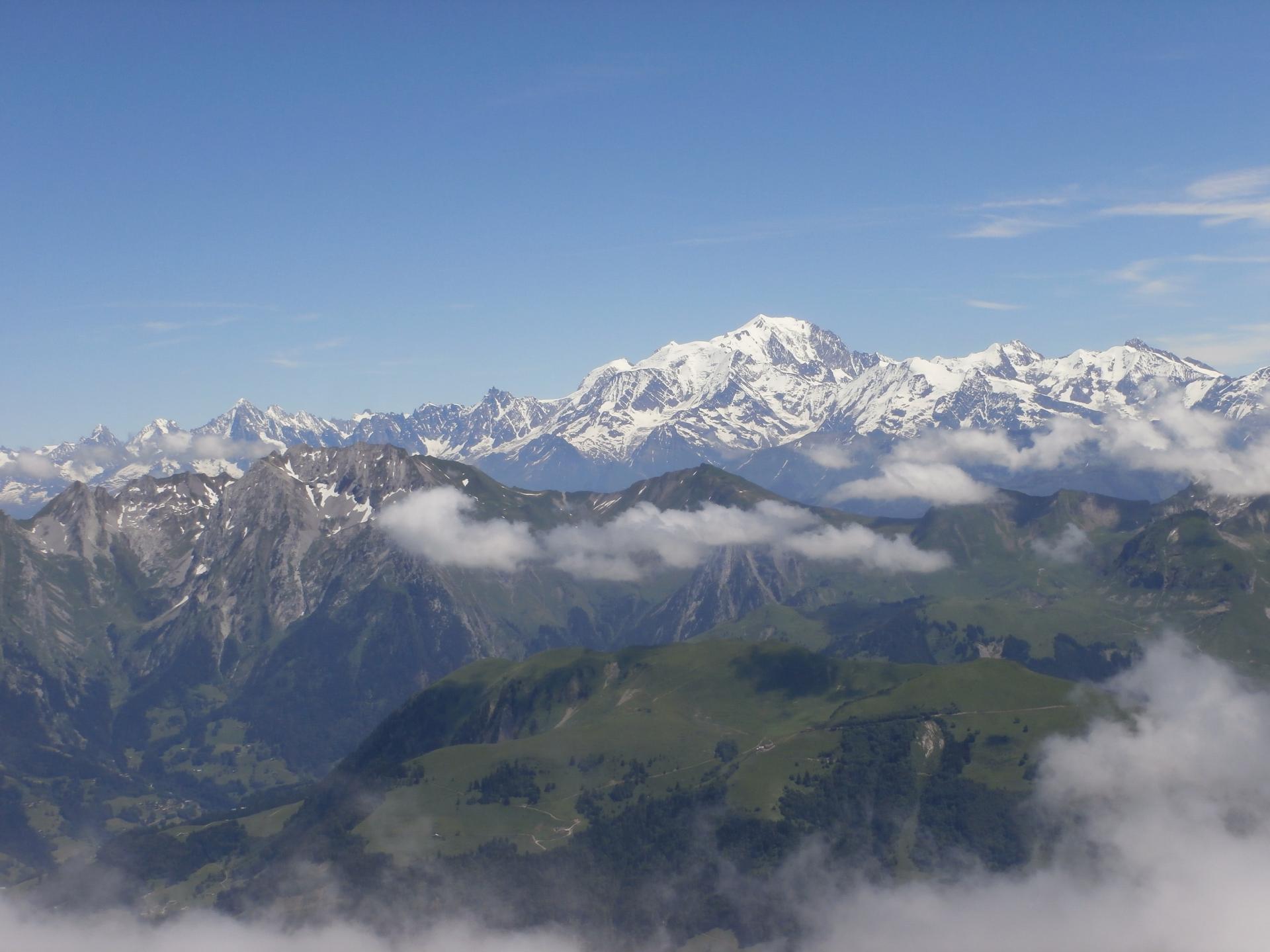 Mont Blanc depuis la Tournette